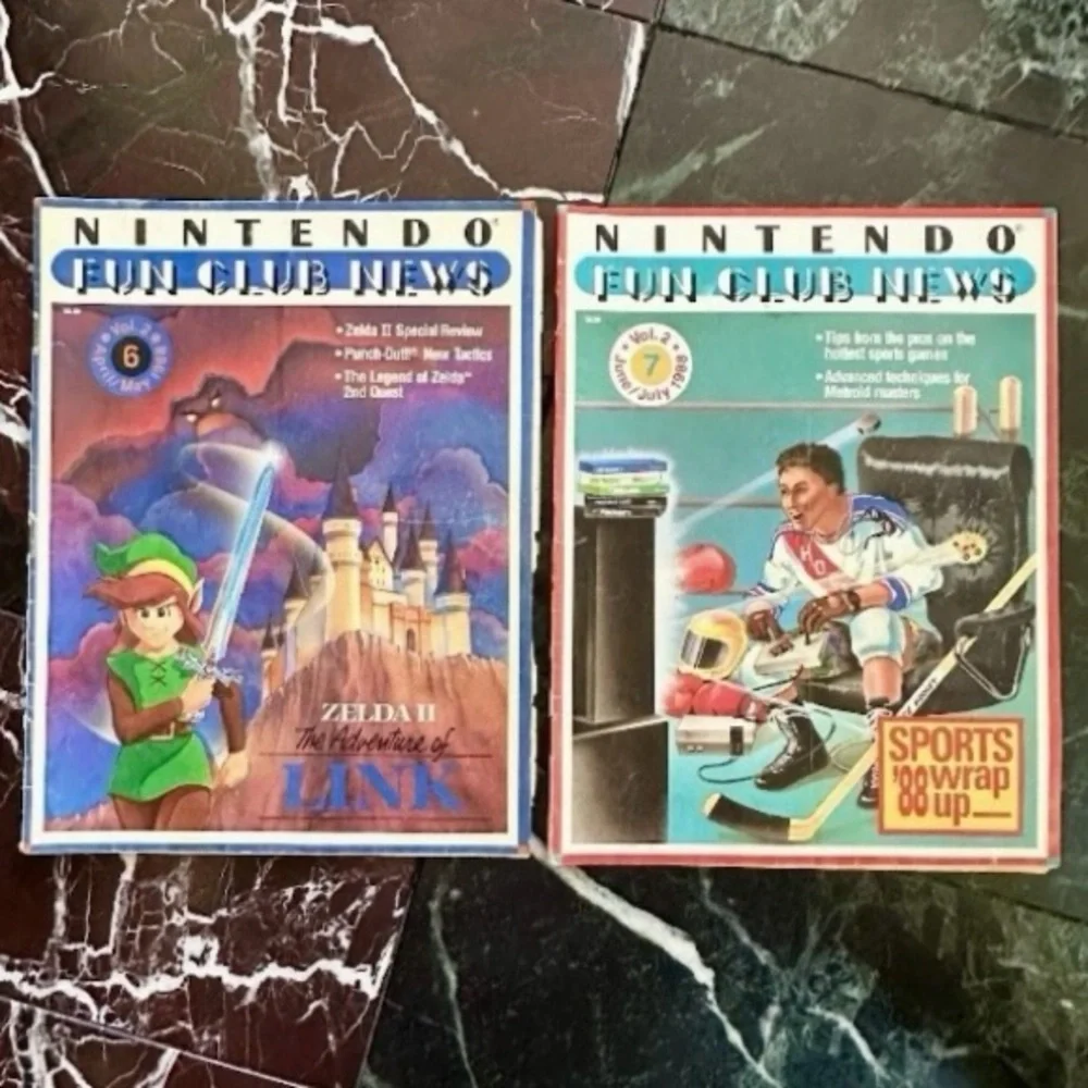 NINTENDO FUN CLUB NEWS MAGAZINES VOL 2 ISSUE 6 7 1988 ZELDA II SPORTS 88 WRAP UP